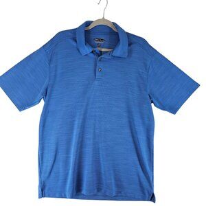 Pebble Beach Performance Solid Light Blue Men's XL Xlarge Polo Shirt Mens